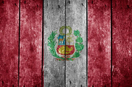 wooden background with the country flagの写真素材