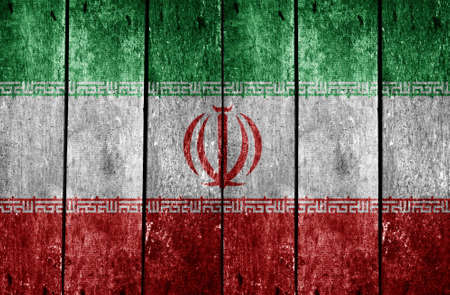 wooden background with the country flagの写真素材