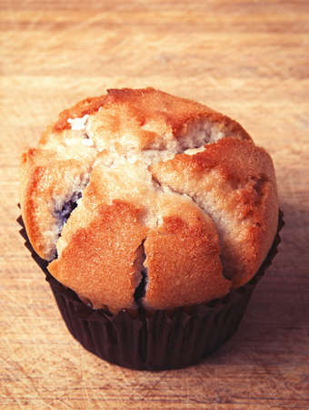 Tasty muffin closeupの写真素材