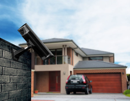 Security camera with the house
