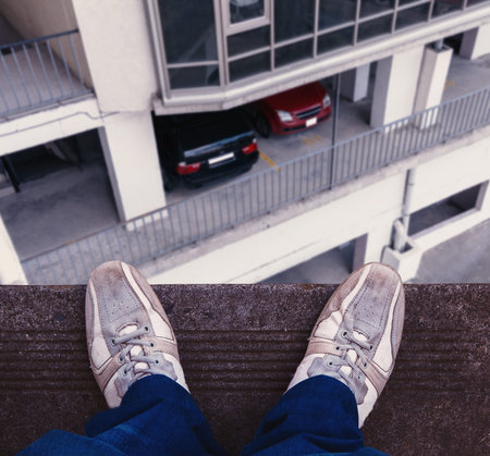 Man standing on the edge