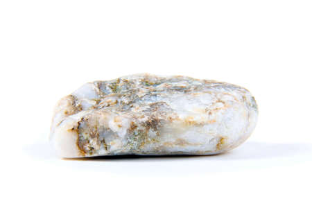 Sea stone isolated on the whiteの写真素材