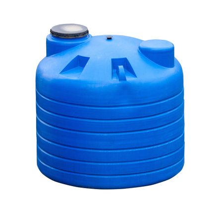 Big industrial water container isolated