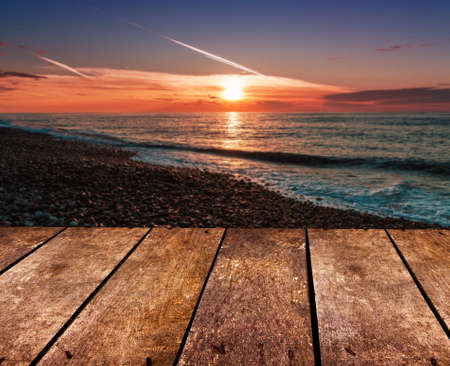 Wooden background with the natureの写真素材