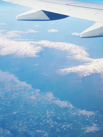 Clouds view from the planeの写真素材
