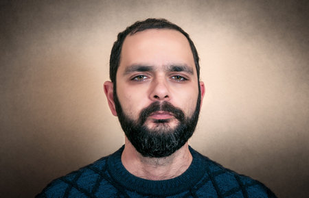 Portrait of the bearded man