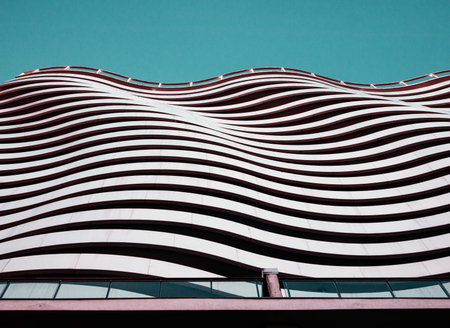 Apartment building closeup. Batumi.Georgia