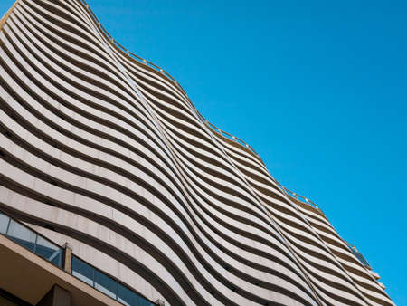 BATUMI, GEORGIA- January 12, 2019: Modern architecture in Batumi, Georgiaのeditorial素材