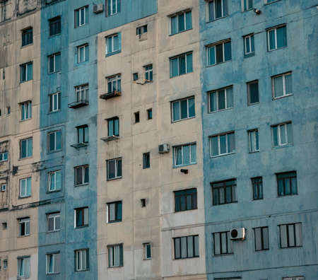 Old soviet houses in Batumi, Georgiaの写真素材