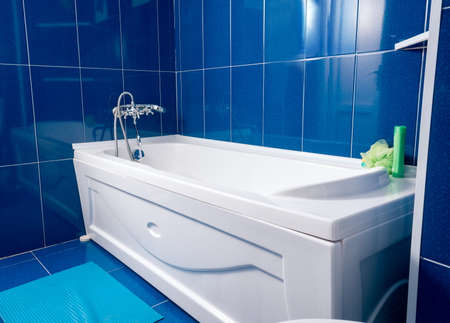 modern bathroom view at homeの写真素材