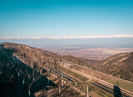 View on Alazany Valley. Kakheti.Georgiaの写真素材
