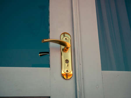 Vintage door handle closeupの写真素材