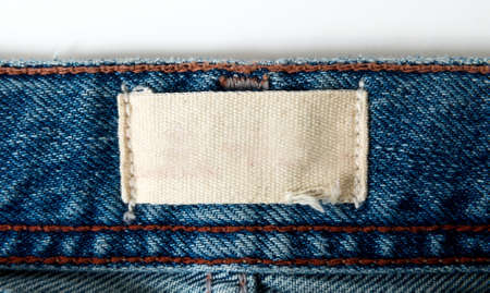 Blank label on the jeansの写真素材