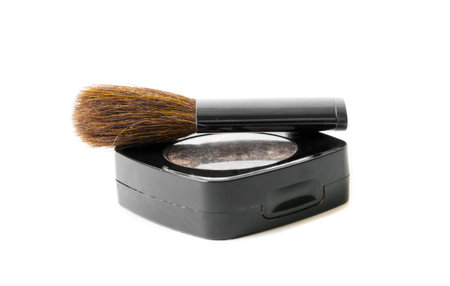 Cosmetics objects on white