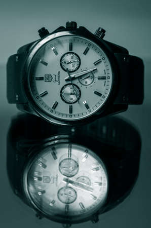 TBILISI, GEORGIA -April 4,2019:Tag Heuer Grand Carrera watchのeditorial素材