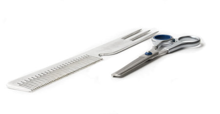 Scissors isolated on the white