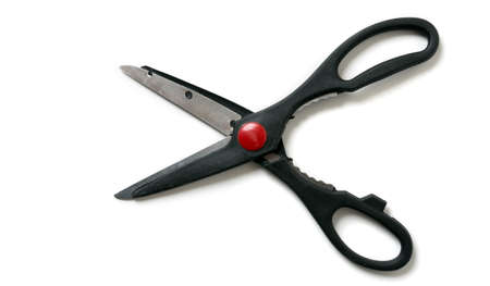 Scissors isolated on the whiteの写真素材