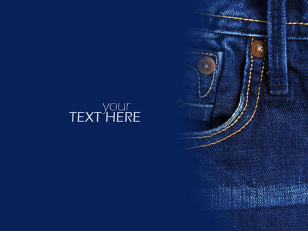 Jeans texture closeup with the copy spaceの写真素材