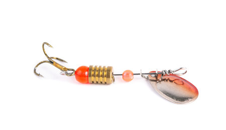 Fishing lure isolated on the white