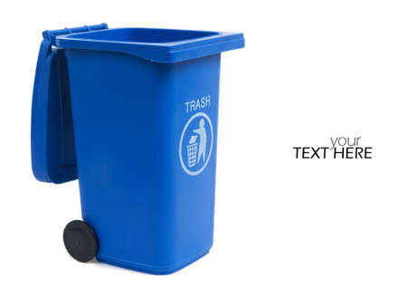 Garbage bin with the copy spaceの写真素材