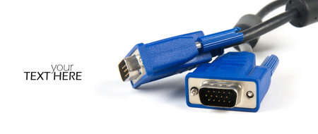 Monitor cable with the copy space