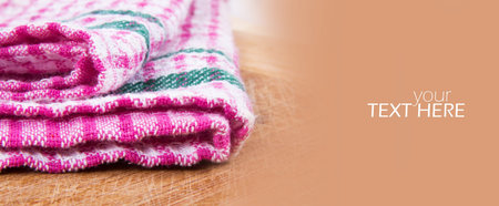 Towel with the copy space