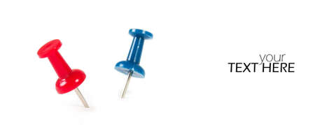 Paper pins with the copy spaceの写真素材