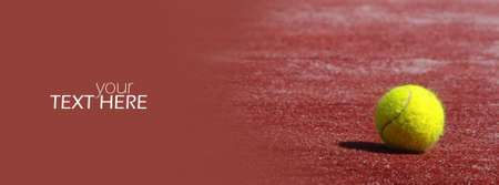Tennis ball with the copy spaceの写真素材
