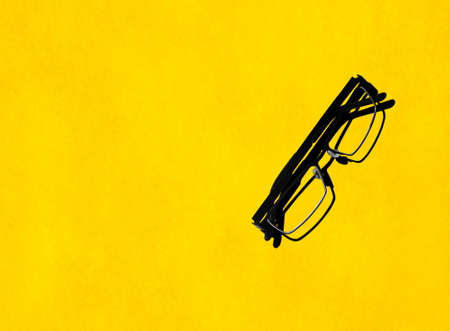 Glasses with the copy spaceの写真素材