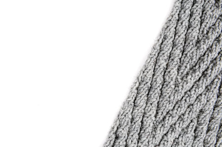 Closeup of the knitted scarf