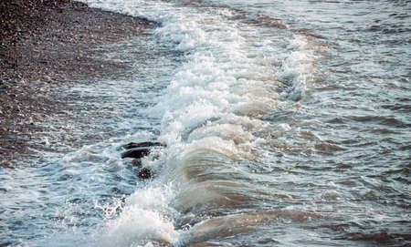 Waves details in the black sea. Batumi. Georgiaの写真素材