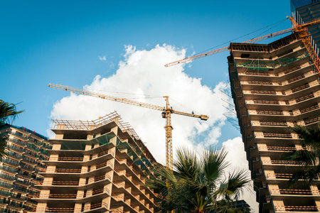 Building construction in Batumi city. Batumi. Georgia