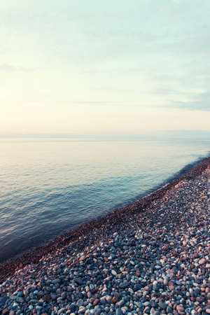Sunset in the sea. Batumi. Georgiaの写真素材