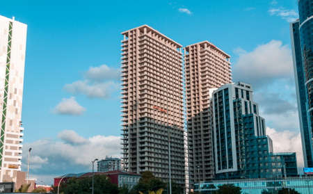 Batumi. Georgia - September 23, 2020: Modern housing infrastructure in Batumi. Georgiaのeditorial素材