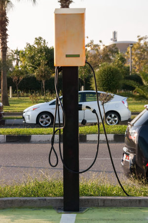 Charging the electrical cars in the cty