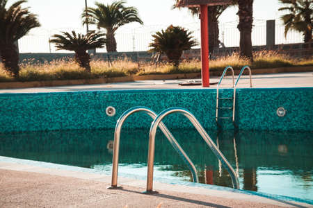 View on the swimming pool outdoorsの写真素材