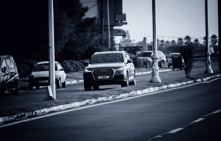 Batumi. Georgia - October 16, 2020: Audi quattro on the streets of Batumi