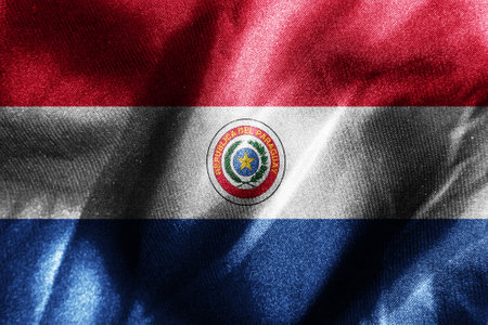 Abstract smooth silk background with the country flagの写真素材