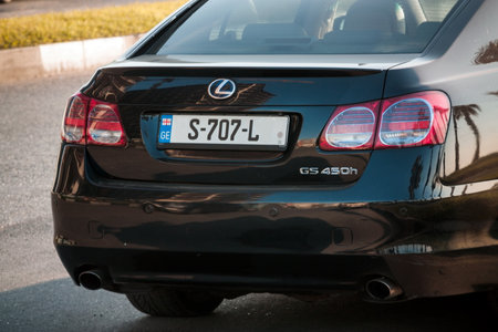 Batumi. Georgia - December 4, 2020: Lexus car on the streets of Batumiのeditorial素材