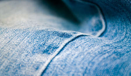 Closeup of the abstract jeans textureの写真素材