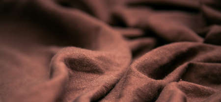 Beautiful abstract brown fabric detailsの写真素材