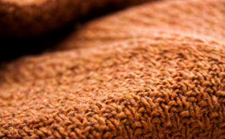 Beautiful abstract brown knitted  detailsの写真素材