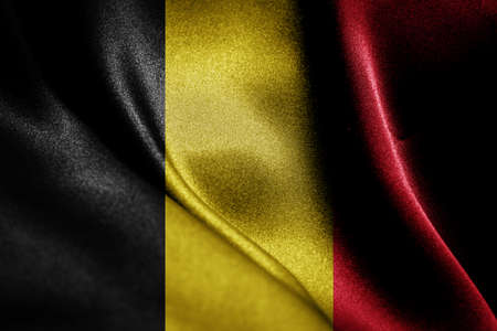 Abstract smooth silk background with the country flagの写真素材