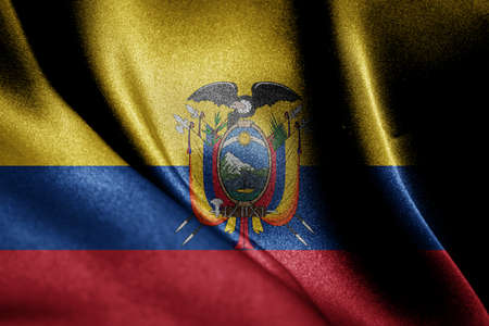 Abstract smooth silk background with the country flagの写真素材