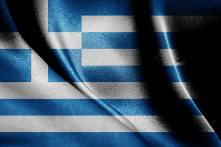 Abstract smooth silk background with the country flagの写真素材