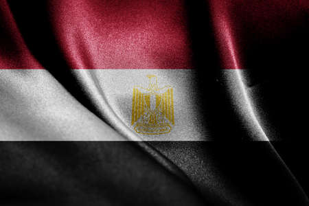 Abstract smooth silk background with the country flagの写真素材