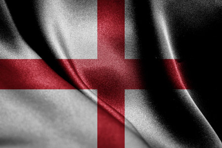 Abstract smooth silk background with the country flagの写真素材