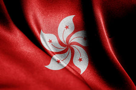 Abstract smooth silk background with the country flagの写真素材