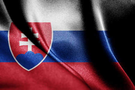 Abstract smooth silk background with the country flagの写真素材