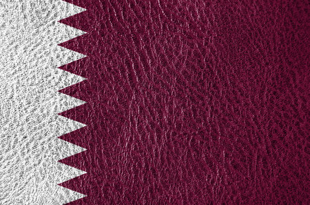 abstract leather texture with the flag